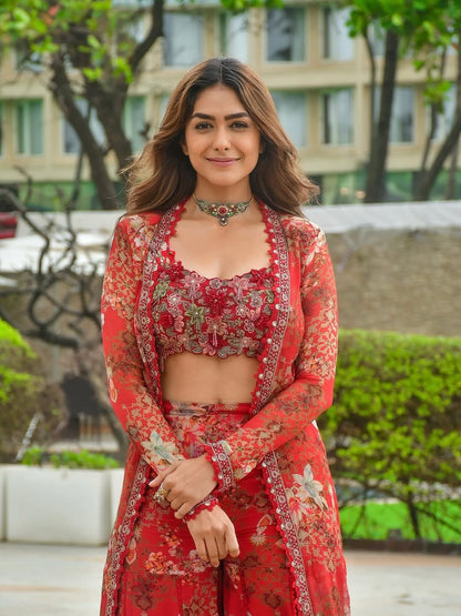 🦋 Bollywood Indo Western Koti Plazo & Blouse Collection👗