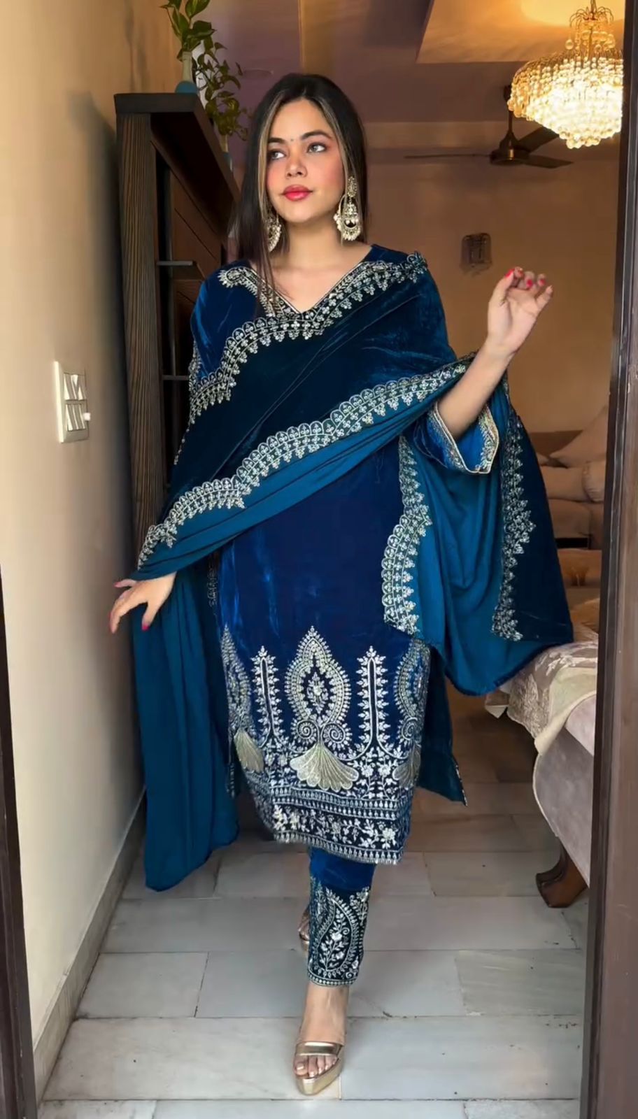 💥Launching New Designer Party Wear Look Top-Dupatta and Fully Stiched Bottom