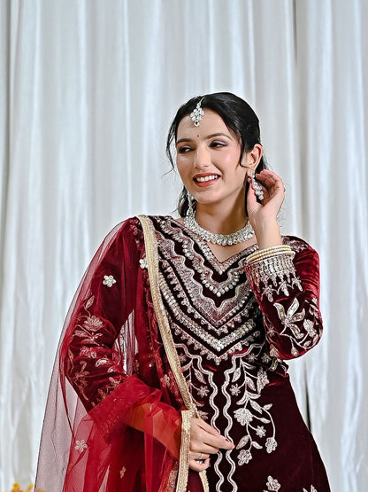 Launching New Designer Party Wear Look Top ,Dhoti Salwar and Dupatta