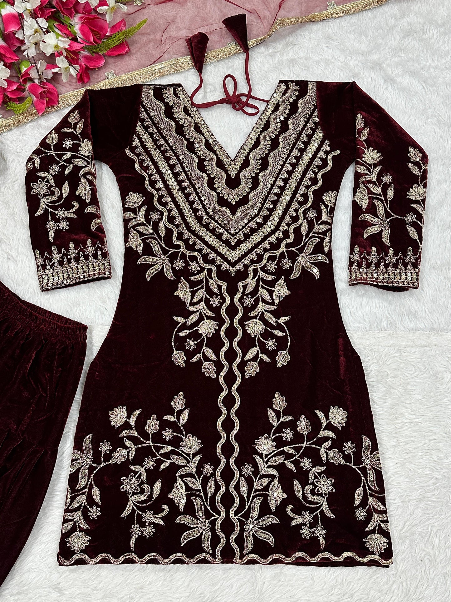 Launching New Designer Party Wear Look Top ,Dhoti Salwar and Dupatta