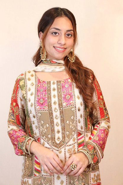 3 PIECE STYLISH KURTI, BOTTOM WITH BEAUTIFUL DUPATTA