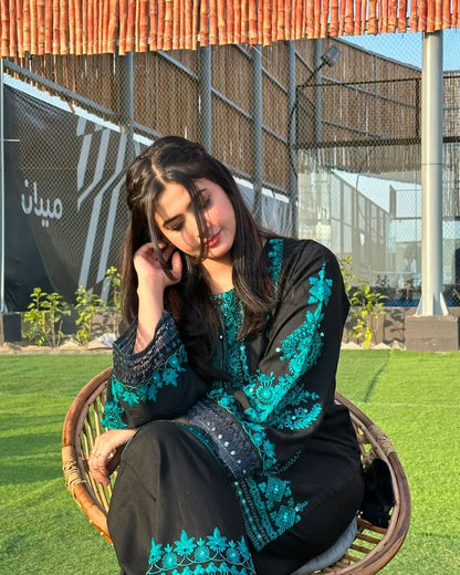 Designer Party Wear Look Top-Pent and Dupatta With Heavy Embroidery Work