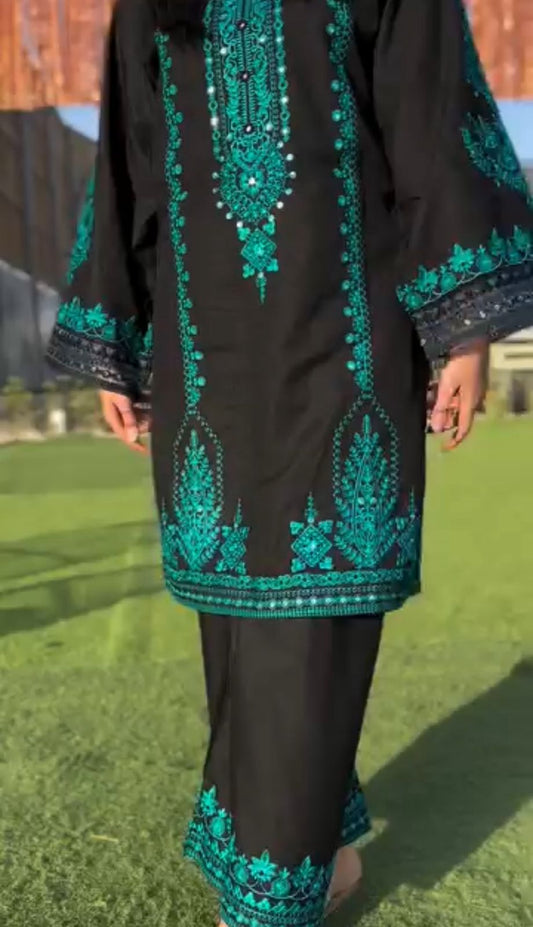 Designer Party Wear Look Top-Pent and Dupatta With Heavy Embroidery Work