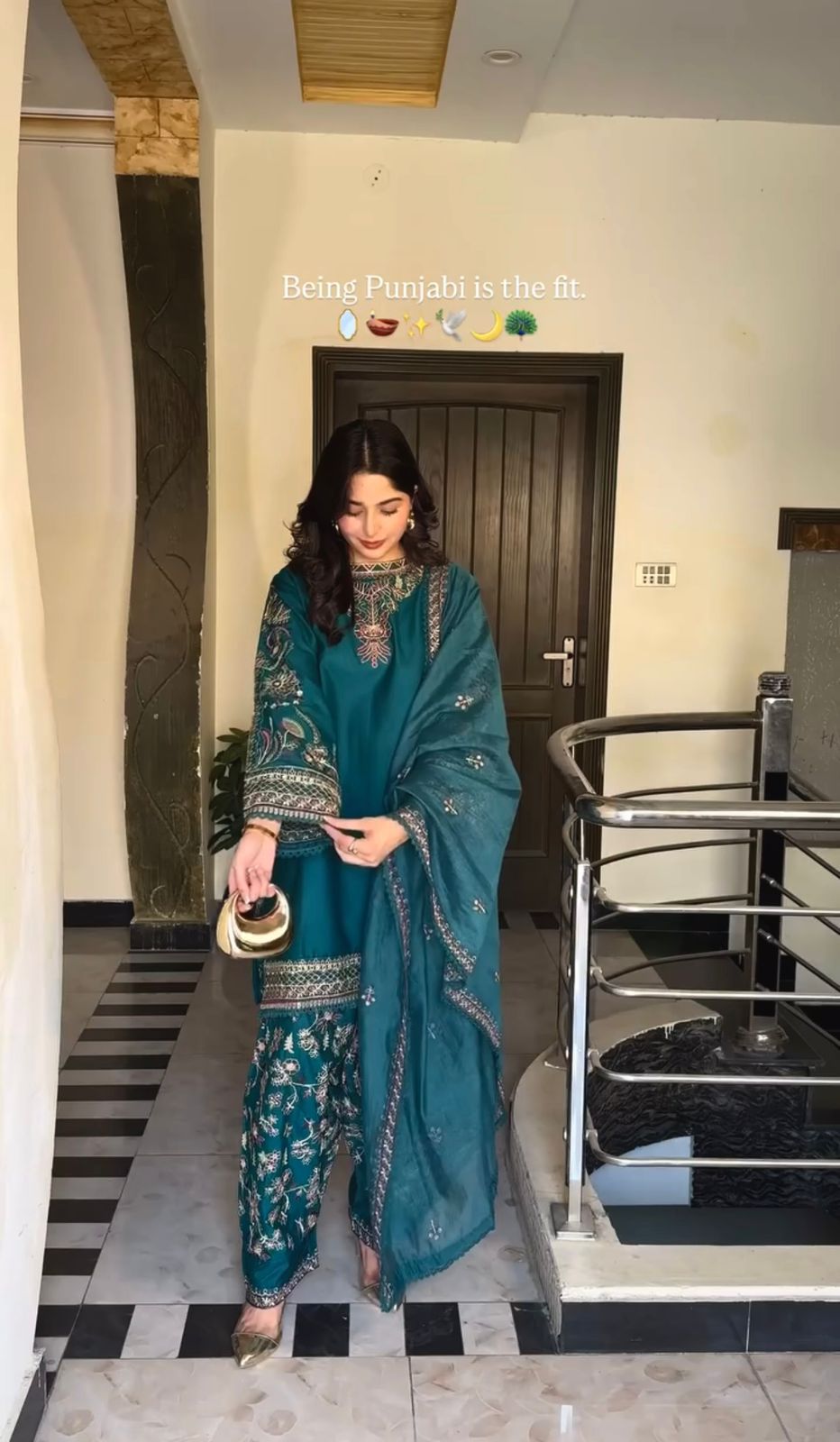 Collection In Pure Faux Georgette Top-Dhoti And Dupatta Set Fully Stitched Ready To Wear 🔥