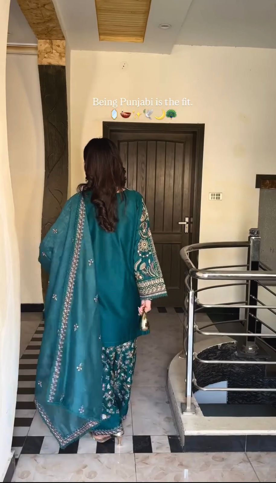 Collection In Pure Faux Georgette Top-Dhoti And Dupatta Set Fully Stitched Ready To Wear 🔥