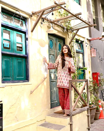 💃 Đěsigner Party Wear Look Pur Natural Crepe Top & Farshi Palazzo With Dupatta set