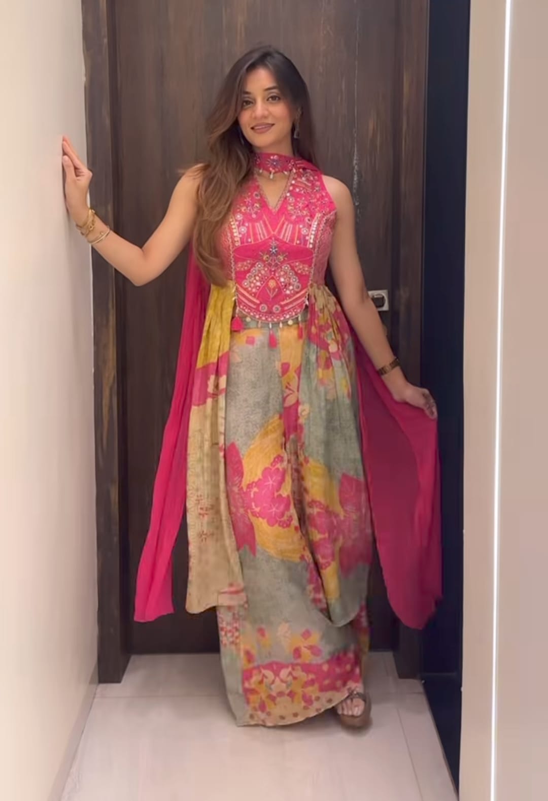 new arrivals ✨✨ premium pure chinon suit  set