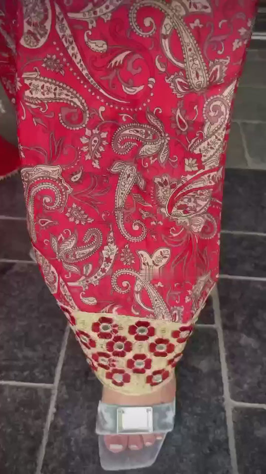 💃 Đěsigner Party Wear Look Pur Natural Crepe Top & Farshi Palazzo With Dupatta set