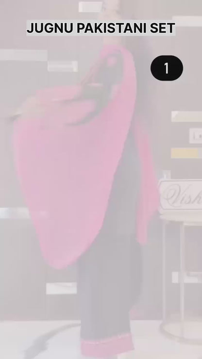 Designer Collection In Natural Crep Silk Top-Bottom And Dupatta Set Fully Stitched Ready To Wear