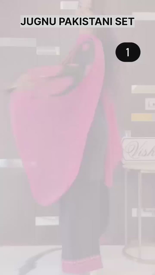 Designer Collection In Natural Crep Silk Top-Bottom And Dupatta Set Fully Stitched Ready To Wear