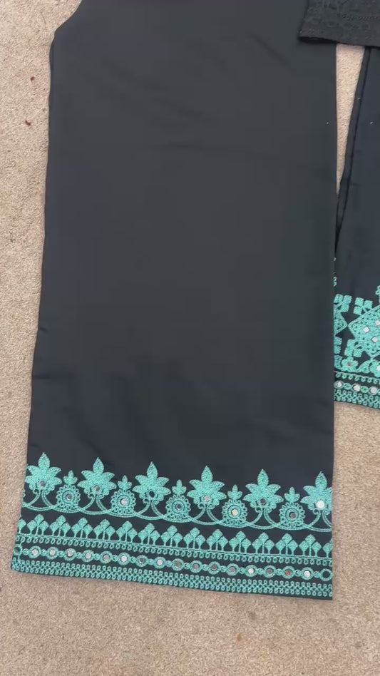 Designer Party Wear Look Top-Pent and Dupatta With Heavy Embroidery Work